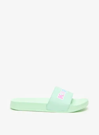 Girls' Logo Detail Slip-On Slide Slippers 