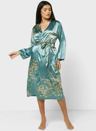 Printed Night Robe 