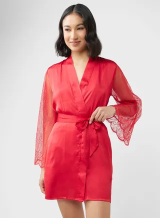 Tie Detail Robe 