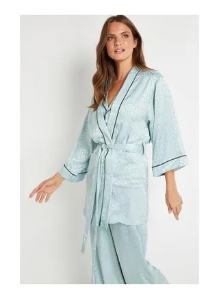 Satin Jacquard Robe 