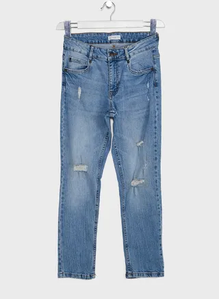Kids Distressed Slim Fit Jeans 