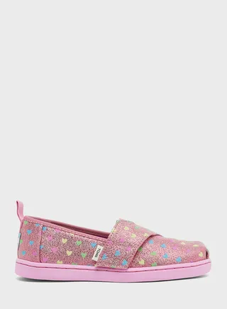 Kids Hearts Alpargata Slip-Ons Loafers 