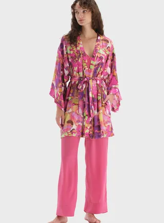Front Open Night Dress 