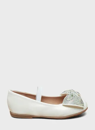 Kids Bow Detail Ballerinas 
