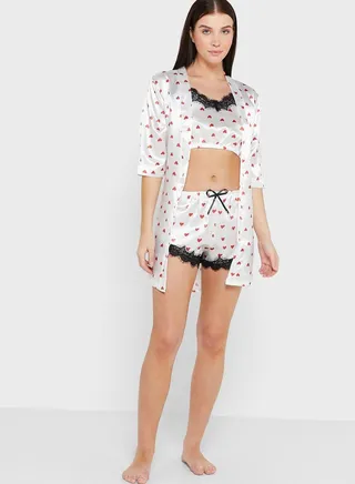 3 Piece Nightwear Set 