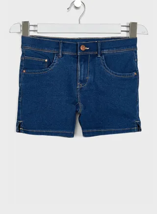 Kids Slim Fit Denim Shorts 