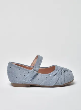 Dyed Pattern Flat Ballerinas Blue 