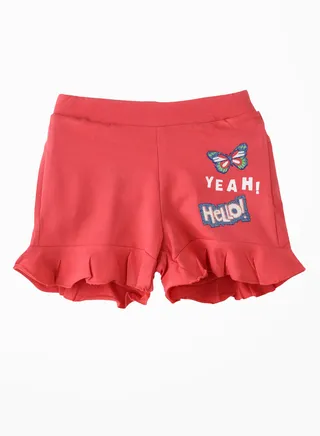 Sunshine Sprints: Girls' Soft Shorts Playful Comfort & Summer Adventures 