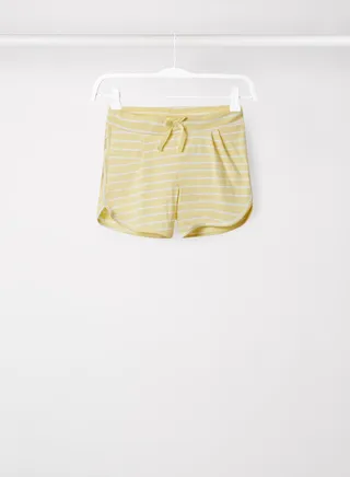 Kids/Teen Stripe Print Shorts Yellow 