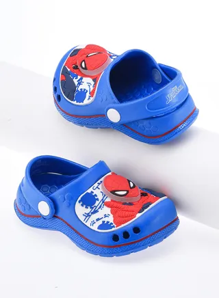 Comic Kicks by Urban Haul Marvel Spiderman Clogs with Light For Boys 