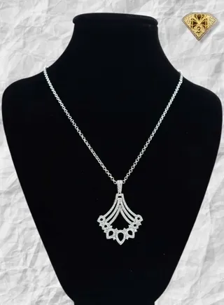 Pendant Necklace For Women  Platinum Plated-silver 