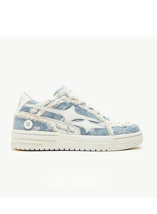Summer Breathable Open Tide Shoes Thick Soles Raising Canvas Skateboard Shoes Small Incense Wind Couple Shoes 