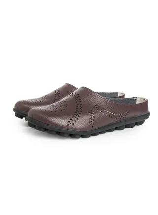 Women's New Spring/Summer Slippers Low Top Flat Shoes Brown 