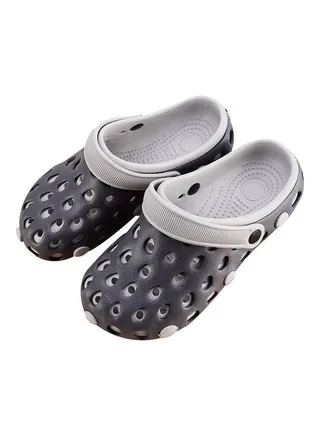 Multi Holes Anti Skid Sandals Grey 