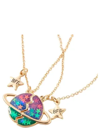 Best Friend Necklace Friendship Necklace BFF Necklace for Valentine Heart Necklace Sister Necklace Set Jewelry Birthday Valentine Gift for friend 