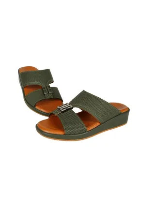 008-3455 Barjeel Boys Arabic Sandals BBJM 16 Olive 