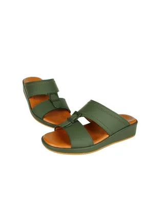 008-3448 Barjeel Boys Arabic Sandals BBJM-07 Olive 