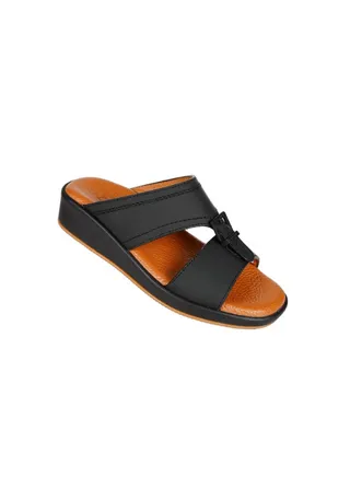 008-3446 Barjeel Boys Arabic Sandals BBJM-07 Black 