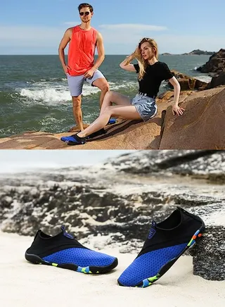 Excellent Water Sports Shoes, Swimming Shoes Diving Shoes Beach Shoes Surfing Sneakers, Quick Dry, Comfortable Aqua Footwear, Perfect for Swimming, Beach, Pool, River, Yoga, Boating, Outdoor, Hiking 