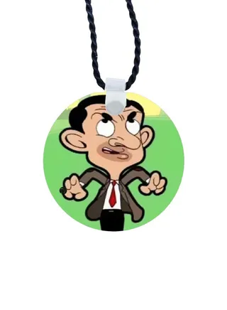 Mr. Bean Printed Pendant Necklace 