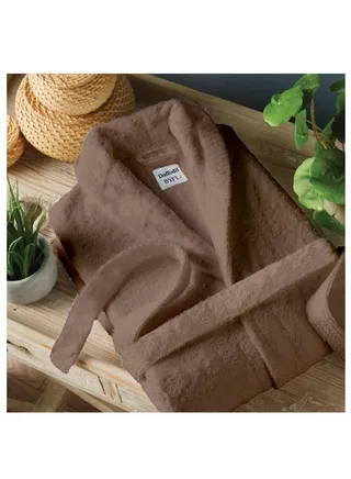 Daffodil (Beige) Premium Unisex Bathrobe, 100% Terry Cotton, Highly Absorbent and Quick dry, Hotel and Spa Quality Bathrobe for Men and Women -400 Gsm 