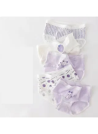 Girls Underwear Cotton Briefs 