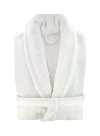 Terry Cloth Bathrobe White 