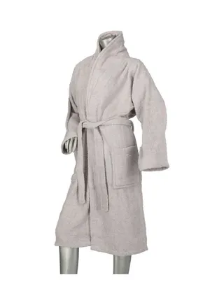 Bath Robe Grey L 