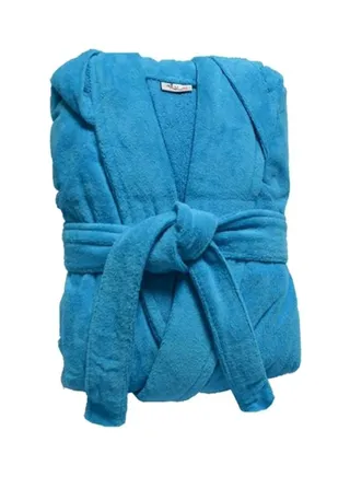 Cotton Bathrobe Blue 