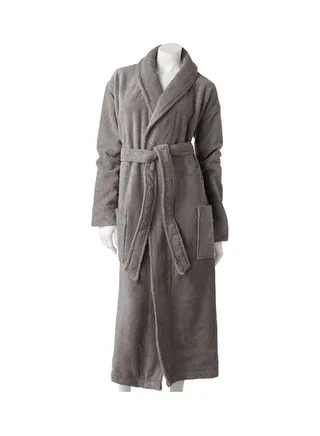 Full Sleeves Bath Robe Grey M/L 