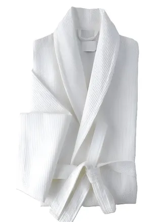 Waffle Weave Lightweight Kimono Spa  Bathrobe Standard Size 
