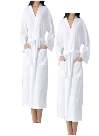 2 Pieces Extra Soft and Highly absorbent  Bathrobe Standard Size 