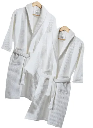 2 Pieces Luxurious softness  Bathrobe Standard Size 