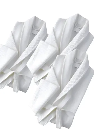3 Pieces Classic Hotel and Spa Quality  Bathrobe Standard Size 