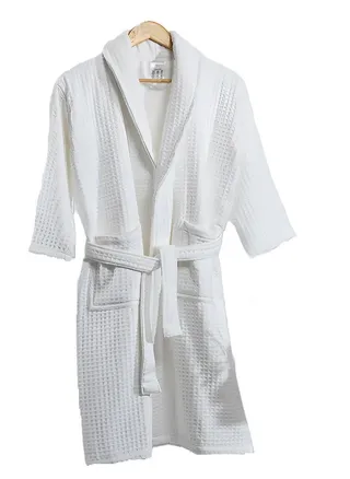 Lightweight Summer Fresh Cotton Unisex Spa  Bathrobe Standard Size 