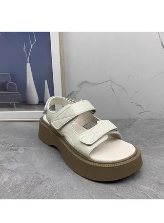 Summer Ladies Fresh Style Velcro Outdoor Thick Bottom Sandals 