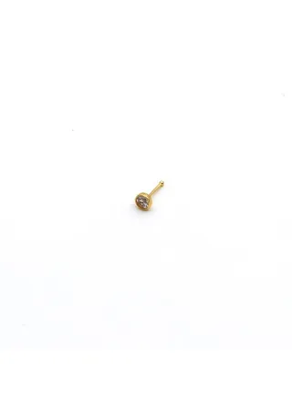 Real Gold Straight Nose Stud Piercing NP1001 