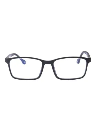 Kids' Rectangular Anti-Glare Eyeglasses Frame With Strap 