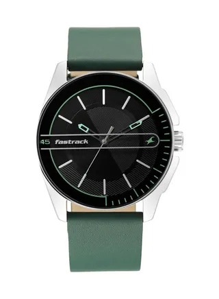 Leather Analog Wrist Watch 3089SL16 