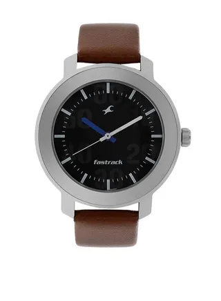 Leather Analog Wrist Watch 3121SL01 
