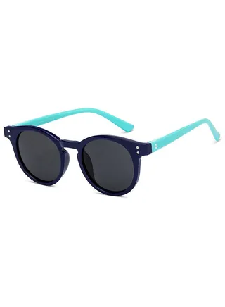 Kid's Unisex Round Shape Sunglasses - HP S15813L - Lens Size: 43 Mm 