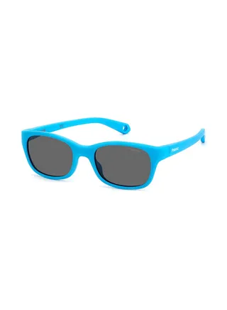 Kids Unisex UV Protection Rectangular Sunglasses - Pld K006/S Azure 44 - Lens Size: 44 Mm 