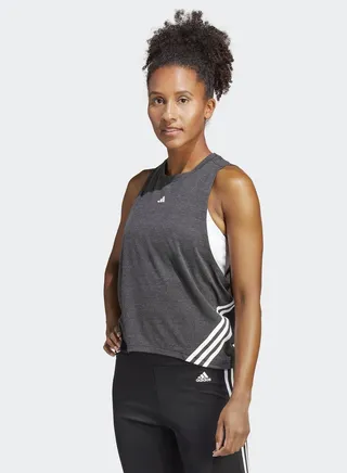 3 Stripe Train Icons Cropped Tank