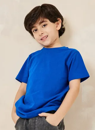 Solid Cotton T-Shirt 