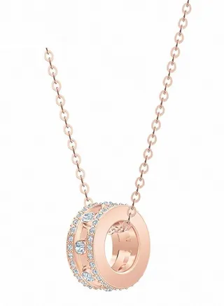 Rose Gold Wheel of Fortune Necklace 