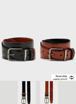 Genuine Leather Reversible Formal Belt