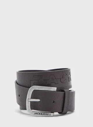 Harry Allocated Hole Belt Dark Grey/Silver 
