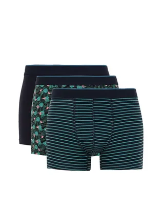 Man Regular Fit Underwear Knitted Boxer - 3 Pack 