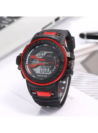 Boys' Swimming Sports Watch Shock Resistant Shockproof Multifunctional Electronic Watch 