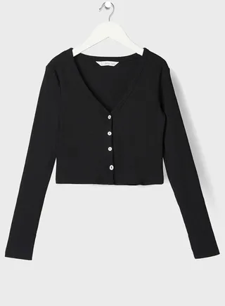 Youth V-Neck Crop T-Shirt 
